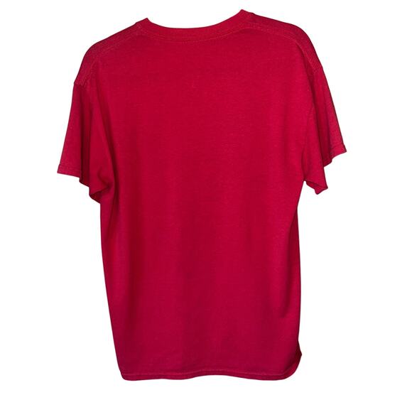 Red Short Sleeve Crew Neck Marilyn Monroe Graphic Print T-Shirt Size Medium - Picture 3 of 7